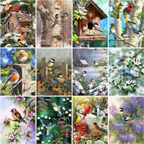 Birds 5d Diy Diamond Mosaic Diamond Embroidery Diamond Painting Cross Stitch Kits Home Decor