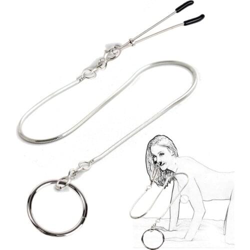 2021 New Metal SM Male And Female dog Slave Training Chain nose Retractor Adult Game Sex Toys For Couple