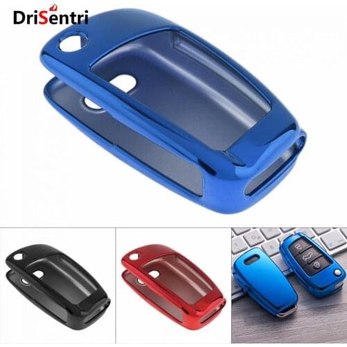 TPU Folding Car Key Case Protector Holder for Audi A1 / A2 / A3 / Q2 / Q3 / S3