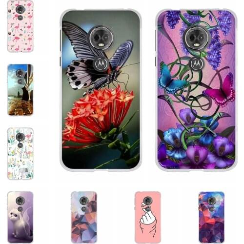 For Motorola Moto E5 / G6 Play Case Bag Silicone Cover For Motorola Moto E (5th Gen.) Coque Animal 3D Print Bumper 5.7" Case