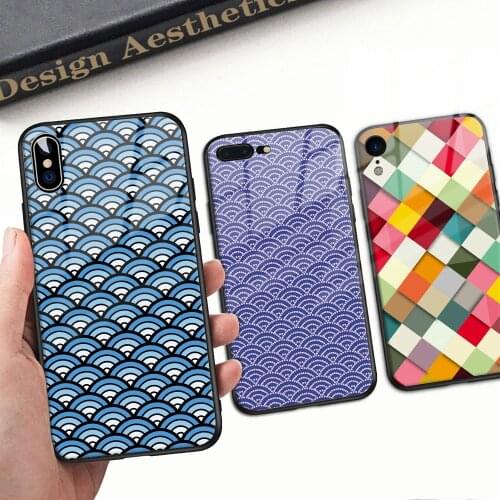FinderCase for iPhone 8 Plus Case Hard Back Cover Glass Floral Case for iPhone 6 6S plus 8 7 plus X XR XS MAX 11 12 pro max