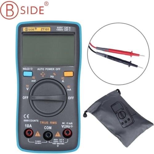 BSIDE Ture RMS Digital Multimeter ZT101 Multifunction AC/DC Voltage Current Resistance Capacitance Frequency Tester