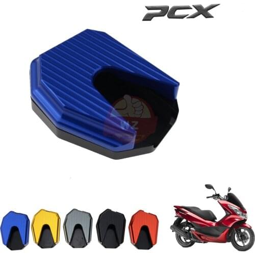 For HONDA PCX125 PCX 125 PCX150 2016 2017 motorcycle CNC Kickstand foot extension bracket support plate AGRANDAR