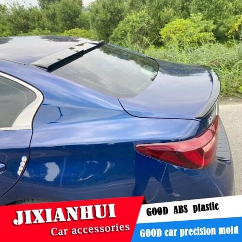 For Infiniti Q50 Roof Spoiler 2014-2017 Infiniti Q50 Roof J-X Spoiler rf ABS plastic Material Car Rear Wing Color Rear Spoiler