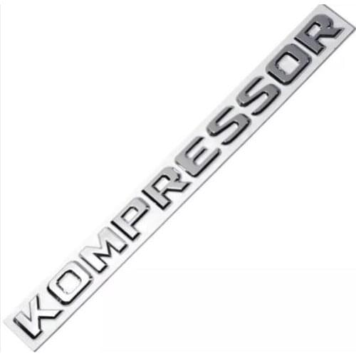 FOR Kompressor Chrome Badge Emblem CLK SLK SL CLS ML GL A B C E S Class Mercedes