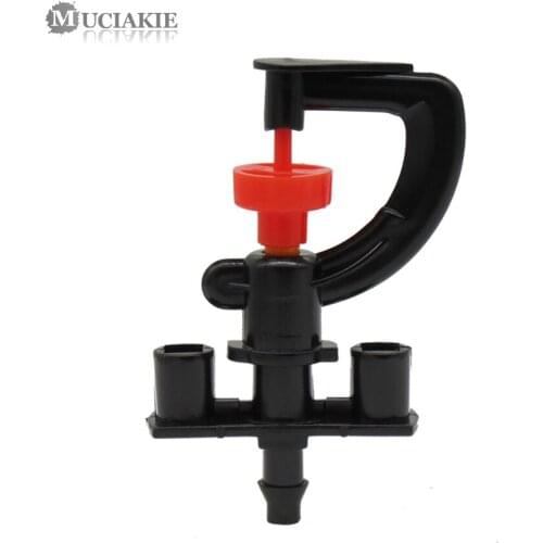 MUCIAKIE 5PCS 360 Degree Rotary G Type Nozzle Sprinkler Suspension Sprayer Connection 1/4 Hose Garden Irrigation Atomizing Tool