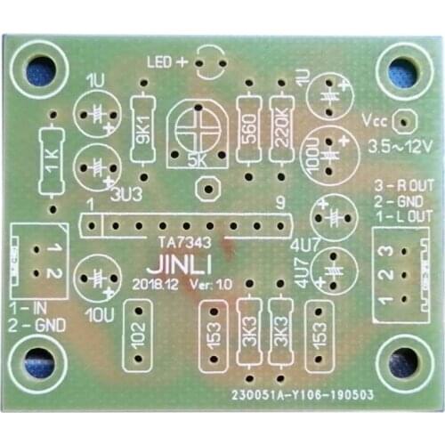 Jinli TA7343 FM stereo decoder board PCB