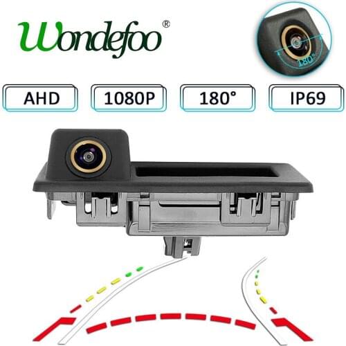 AHD HD 1080P Night Vision 180 degree CAR Vehicle Rear view camera For Audi A4L VW Teramont C-TREK Touran Tiguan Tournamen Skoda
