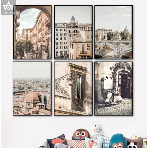 Cuadros Rome Print Art Europe Wall Art Travel Canvas Painting Photography Italy Wall Prictures For Lving Room Home Wall Decor