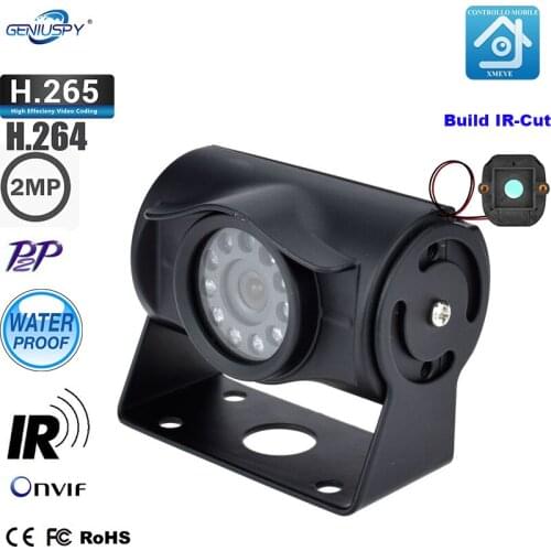 Geniuspy 1080P HD ONVIF2.0 School Bus Camera Mini IP Camera Indoor/Outdoor CCTV CAMERA IR Cut NIght Vision IP Camera Security