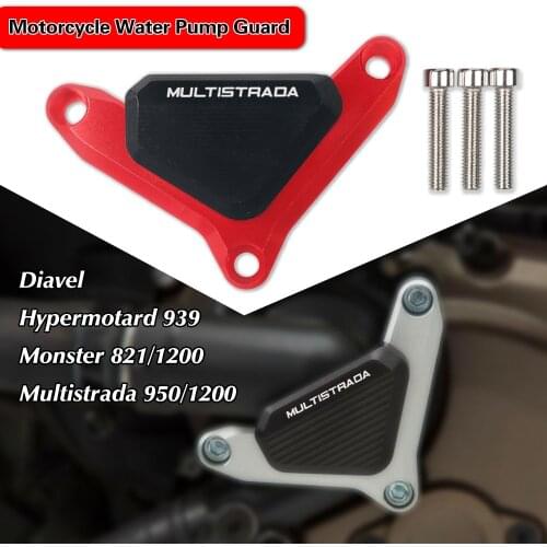 For Ducati Monster 821 1200 S/R Diavel Hypermotard 939 Multistrada 950 1200 MTS Motorcycle Water Pump Guard Pump Protection