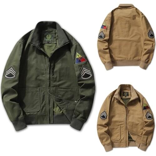 2021 Men Cool Jacket Retro Design Army Coat Jacket Vintage Leather Fury Pilot Casual Daily Wear Mens Clothing