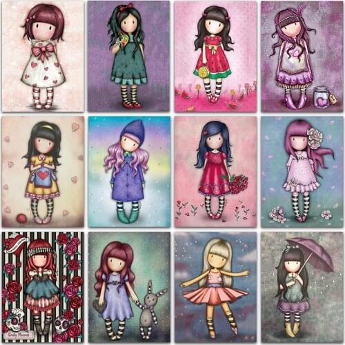 5D DIY Diamond Painting Kit Paint Cartoon Girl princess Picture Home Decor Full Square&Round embroidery mosaic Cross stitch art
