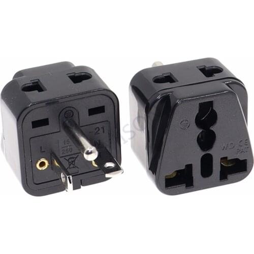 NEMA 6-15P 250V 15A Copper Universal America Grounded 3 Pin AC Plug US Canada Japan Travel Adapter