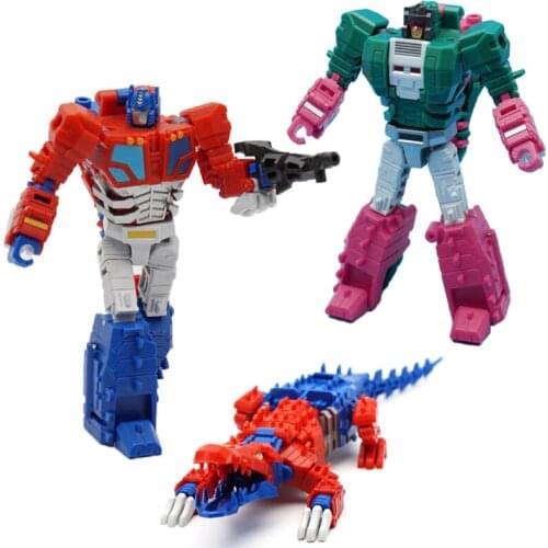 New MFT Transformation Brainstorm VS05 VS05B Crocodile G1 Mindwipe Leader Obstinate Commander Head Warrior Shoulder Gun Figure