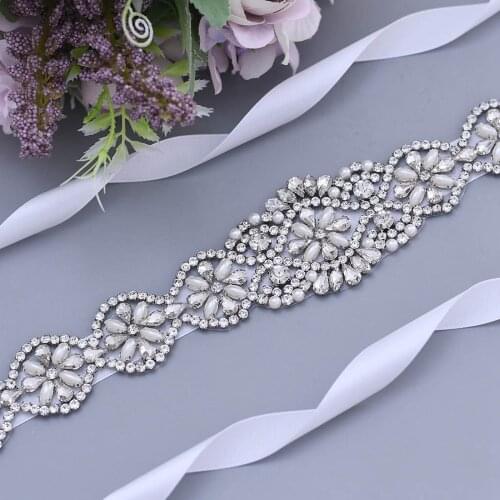 100% Handmade Rhinestones Belt Wedding Belts Bride Wedding Accessories Belt for Women Wedding Dress Belt Formal Sash For Bride