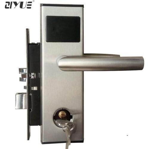 125kHZ Zinc Alloy Stainless Steel RF RFID Card Key Hotel Lock for Hotel Apartment Office Home ET100RF