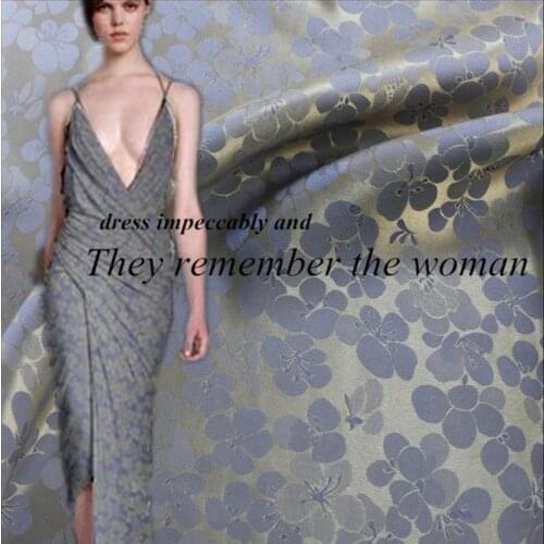 50 cm/lot) sang bo satin silk fabric for sewing jacquard fabrics charmeuse cloth quilting telas fat quarters elegant gown skirt