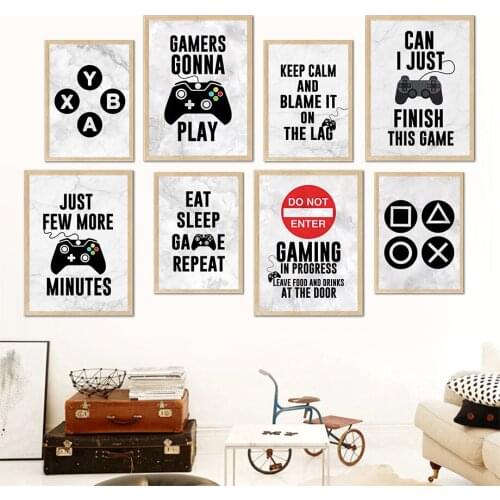 Vintage Texture Cartoon Video Game Minimalist Wall Art Canvas Painting Nordic Posters And Prints Wall Pictures Kids Room Decor