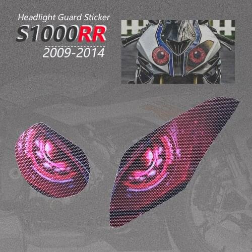 S1000RR Sticker S 1000 RR 3D Front Fairing Motorcycle Headlight Guard Protector Accessories For BMW 2009-2014 2010 2011 2012