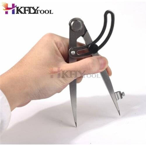 100mm-600mm Adjustable Wing Divider Edge Creaser Making Rotating Spacing Spacing Compass Adjustable Leather Craft Rotating Tool