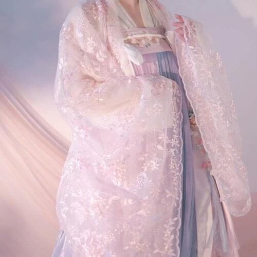 2021 hanfu costume dress women improved hanfu graceful embroidery suit hanfu costumes dress ancient princess dress dance wear