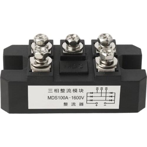 MDS100A 3-Phase Diode Bridge Rectifier 100A Amp 1600V Bridge Rectifier Module T5UC