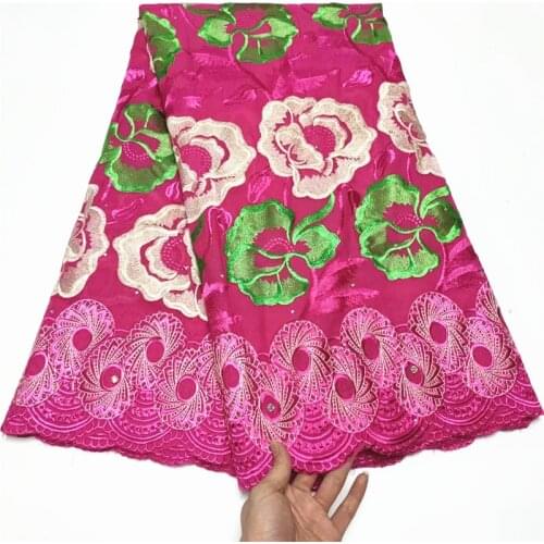 5yards Lace Fabric Embroidered Cotton Swiss Voile Lace Fabrics High Quality Nigerian Lace For Women Dress