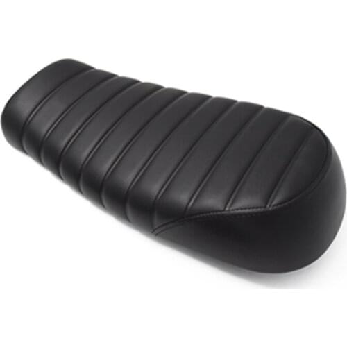 520MM Soft Vintage Motorcycle Seat Black Stripe Cafe Racer Motorcycle Cushion For CG125