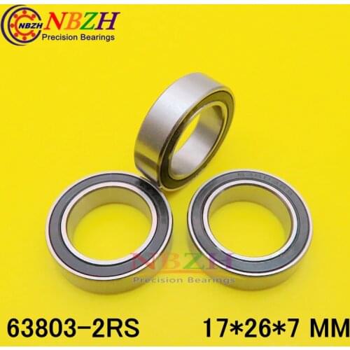 6803W7 Shipping Excavator bearing 63803ZZ 63803-2RS 17*26*7 17X26X7mm Double Shielded Deep Ball Bearings Large breadth