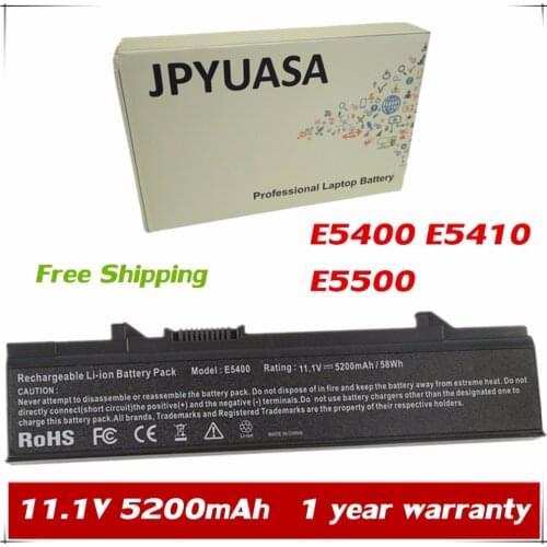 7XINbox 11.1V 5200mAh Laptop Battery Y568H KM742 WU841 T749D X644H For Dell Latitude E5400 PP32LA E5500 PP32LB E5410 E5510