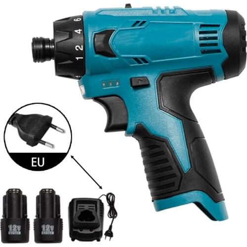 12V Lithium-ion Battery Cordless Screwdriver Electric Drill Hole Electrical Screwdriver Hand Driver Wrench Power Tools