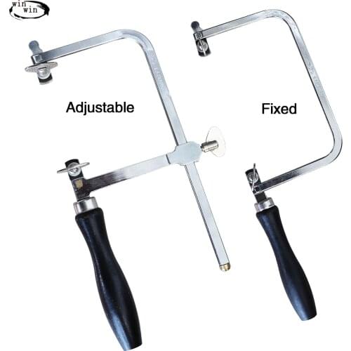 Berkem 1Set Four-way DIY Adjustable black Wood Saw Frame Bow For Woodworking Jewelry Hand Tool