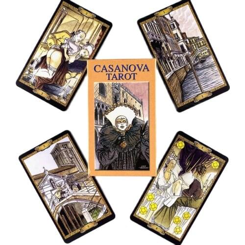 Casanova Tarot Deck Leisure Party Table Game High Quality Fortune-telling Prophecy Oracle Cards With Guide Book