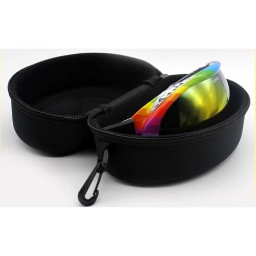 Adult Child Snow Ski Eyewear Case Portable Water Resistant Snowboard Skiing Goggles Zipper Hard Box