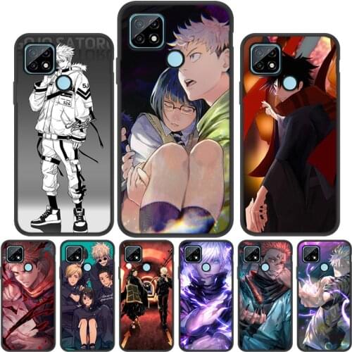 Cartoon Anime Jujutsu Kaisen Case For Oppo Realme C21 C15 C2 A1K V5 V13 C3 C12 C11 C25 8 7 6 Narzo 20 Pro C17 7i Cover Funda