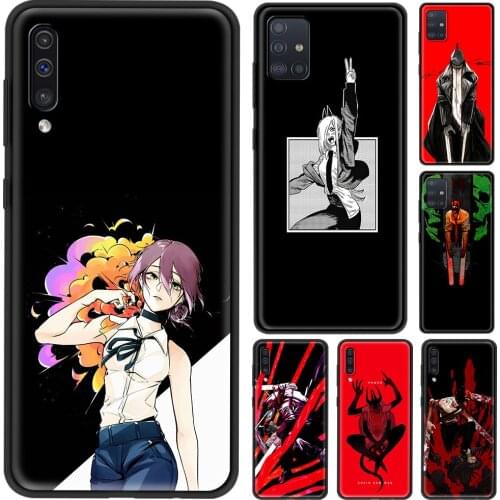 Smartphone Case For Samsung S21 S20 FE Ultra S10 Lite S10e S9 S8 S7 Plus Fundas Cover Shell Capa Guscio Anime Chainsaw Man