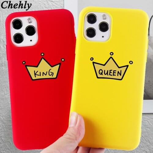 Crown Phone Case for iPhone 6s 7 8 11 Plus Pro X XS Max XR SE Fashion Cases Soft Silicone Fitted Cell Phone Accessories Covers
