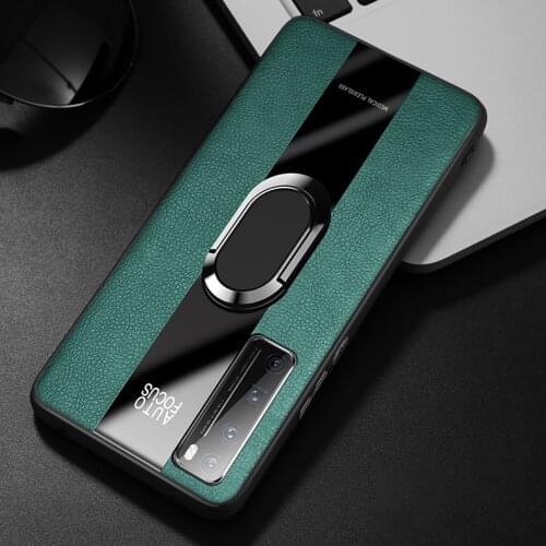 Metal ring Phone Case For Huawei Honor 9X Pro 8X Max 10 Lite 30i 30s 20 30 9A V20 V30 V40 Paly Shockproof Leather Standing Case