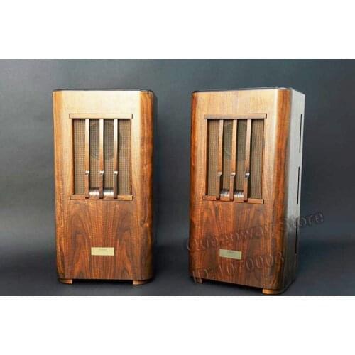 Line Tube Magnetic Amplifier Analog Sound LM-755 Standing Speaker Full Range Loudspeaker Excitation WE Duplicated Speaker