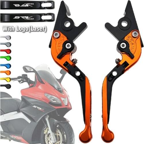 Logo SRV850 for Aprilia SRV 850 Srv850 2012-2020 2018 2019 CNC Folding Extendable Motorcycle Brake Clutch Levers