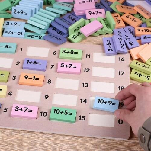 Mathematics Educational Math Toys Number Dominos Building Blocks Funny