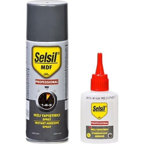 Selsil 2k Mdf Fast Adhesive 200 ml + 50 g 120ML super strong sealing spray Anti leakage filler sealing paste