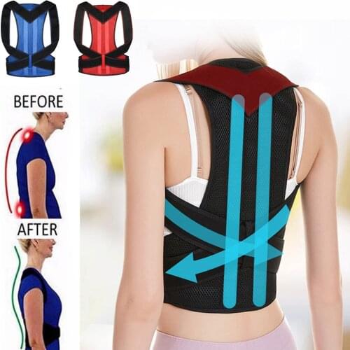 Adjustable Back Posture Corrector Spine Back Shoulder Lumbar Brace Support Belt Posture Correction Back Blet No Slouching