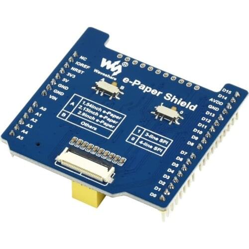 E-Paper Shield supports various Waveshare SPI e-Paper raw panels Universal e-Paper Raw Panel Driver Shield for Arduino/NUCLEO