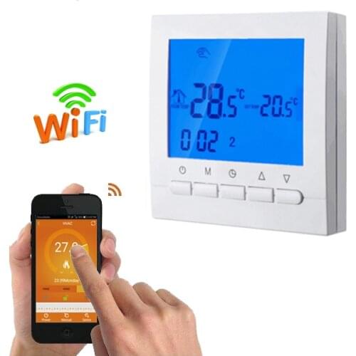 WiFi Gas Boiler Heating Thermostat Weekly Programmable Thermostat Room Temperature Controller Remote Control by Phone