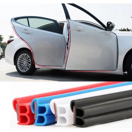 5M/lot Car Door Edge Scratch Protector Strips Auto Sticker Protector Seal Door Mouldings Universal Interior Part Car Accessories