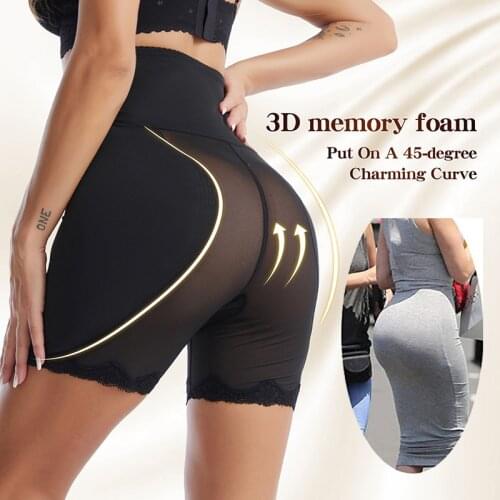 Women Body Tummy Shaper Fake Ass Slimming Panties Butt Lifter Booties Hip Pads Enhancer Booty Lifter Thigh Trimmer Bodysuit Belt