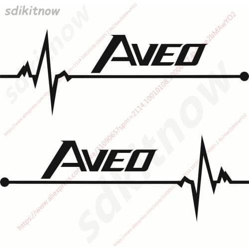 1pair Heart BEATS REARVIEW MIRROR Car Sports Decal Sticker Styling Windows Door Decoration For Chevrolet aveo accessories