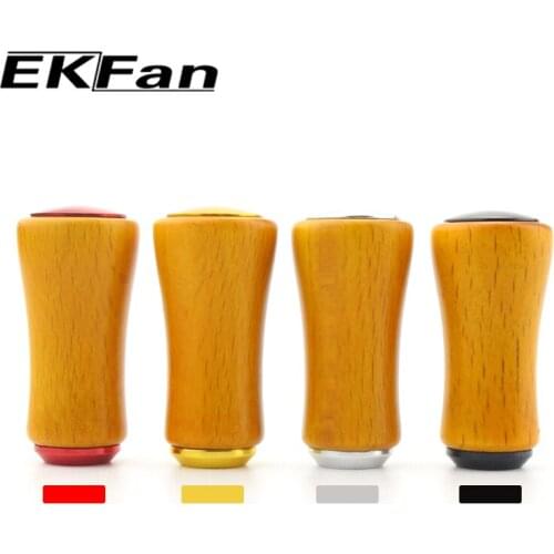 1PC EKFan For Daiwa or Shimano Fishing Reel Handle Wooden Knob Fishing Reels Component Part Fish Tackle Equipment Accessory